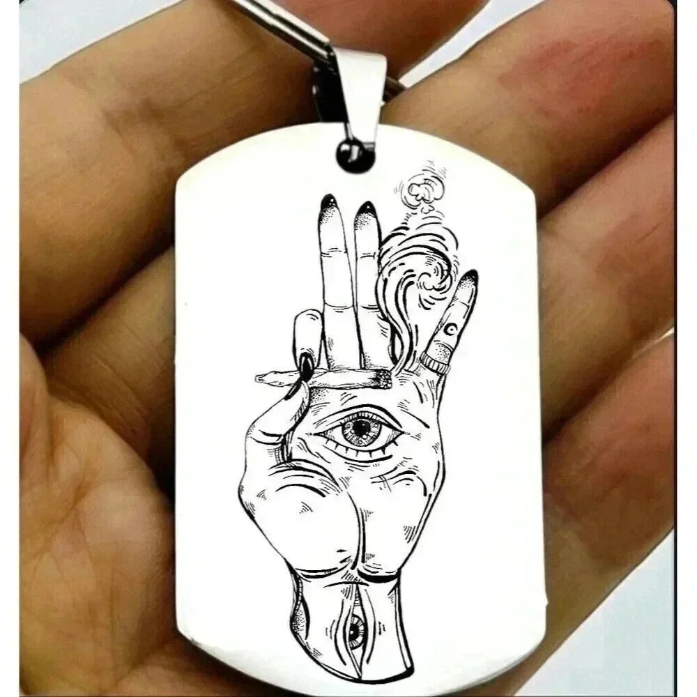 Eye Hand Horor Smoke Hot Keychain